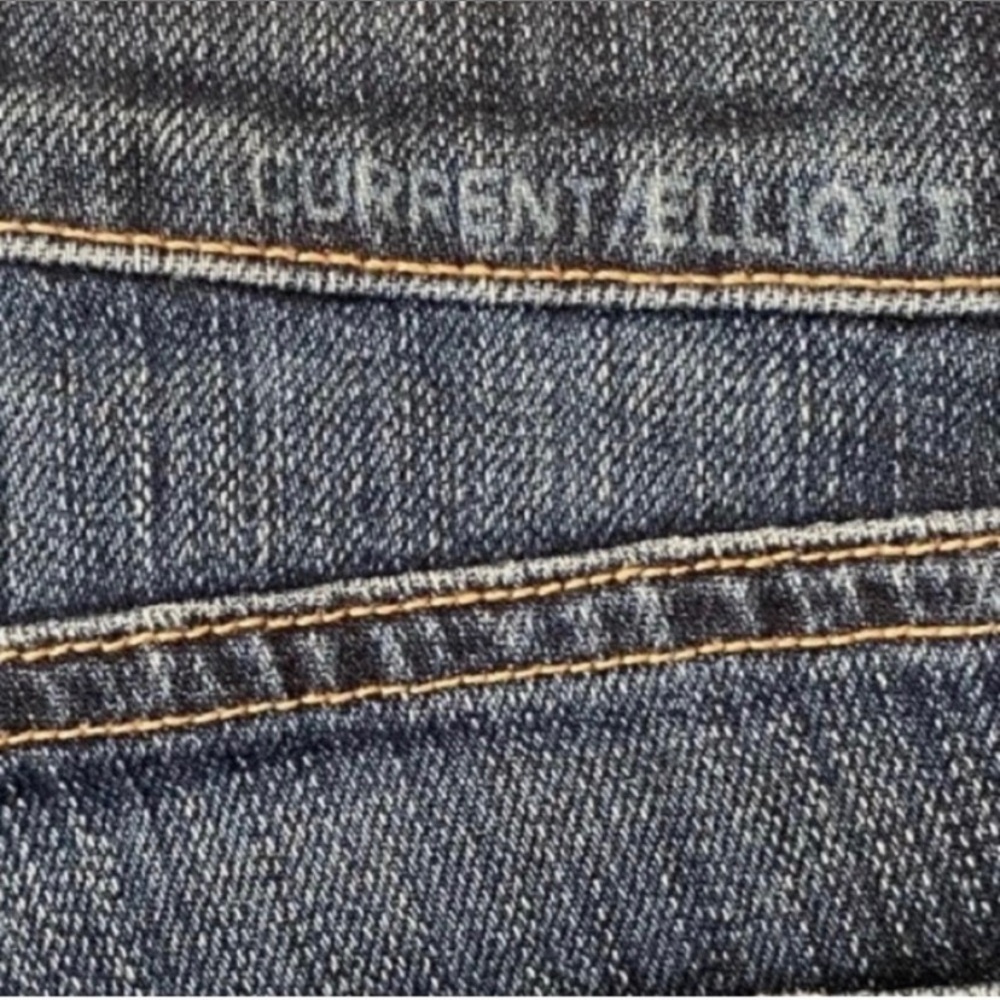 Current/Elliott Mid Rise Straight Jean - Picture 7 of 8